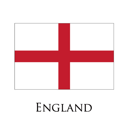 England flag logo iron on paper